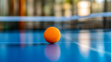 Close Up Shot of a Table Tennis Player s Focused Eyes During an Intense Ping Pong Match Actionの素材