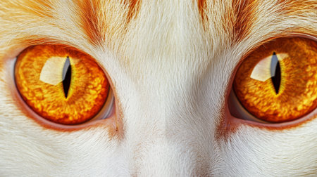 Captivating LaPerm Cat with Intense Amber Eyes, Soft Fur, and Whiskers in Stunning Close-Up Portraitの素材