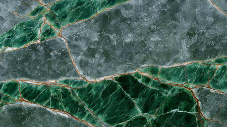 Stunning Dramatic Dark Green Marble with Captivating Veins, Opulent Surface Design for Luxury Decorの素材