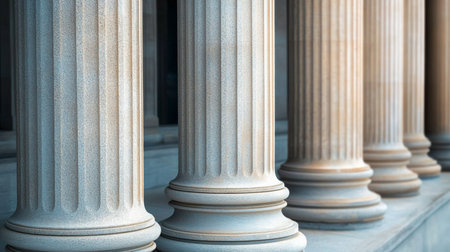 Majestic Classical Columns in Architecture Timeless Symbols of Strength, Stability, and Grandeurの素材