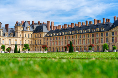 Majestic Chateau de Fontainebleau A Glimpse of French Royal History and Architectureの写真素材