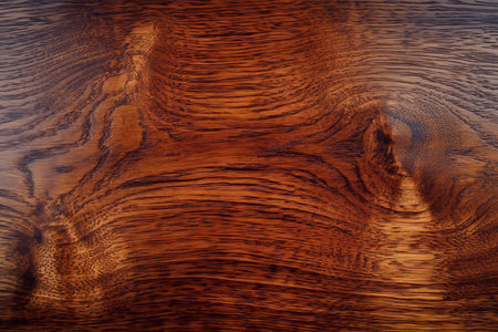 Exquisite Mahogany Grain Texture on Polished Elegant Wood Surface Evoking Warmth with Rich Tonesの素材