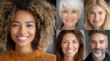 Diverse Team Collaborating in a Virtual Meeting, Brainstorming Business Strategies Online Togetherの素材