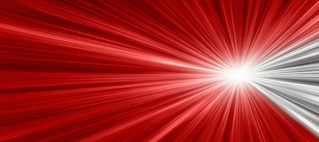 Stunning Digital Art with Abstract Themes Featuring Radial Lines, Red Tones, and Silver Shineの素材