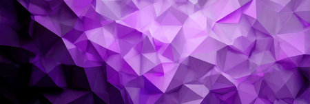 Vibrant Abstract Geometric Pattern with Triangles and Facets in Shades of Purple and Blue Tonesの素材