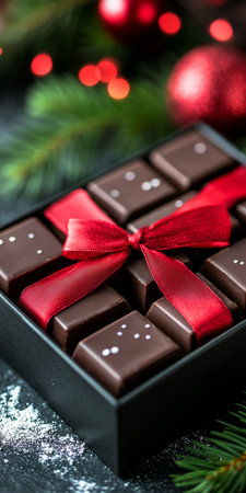 Delicious Christmas Chocolate Box Arrangement for Festive Celebrations and Holiday Indulgenceの素材