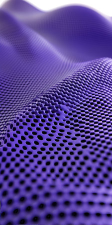 Abstract Perforated Background with Soft Waves and Vivid Violet Mesh Style for Creative Designの素材