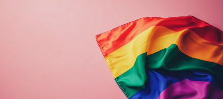 Colorful Rainbow Symbolism at a Vibrant Pride Event, Celebrating Love, Acceptance, and Diversityの素材