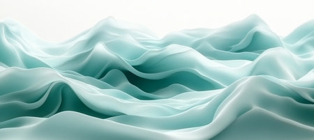 Gentle Fluid Waves in Soft Monochrome Background Creating Dynamic Motions for Abstract Art Serenityの素材
