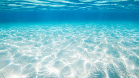 Underwater Paradise A Vibrant Marine Landscape with Colorful Coral Reefs and Sandy Seabed Viewの素材