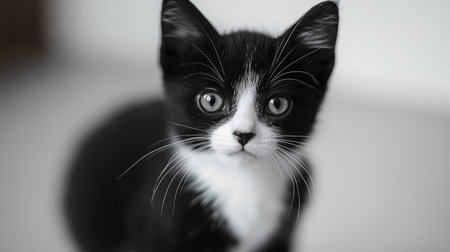 A Close-Up of a Beautiful Cat s Face with Striking Eyes and Unique Expressions Captured Perfectlyの素材