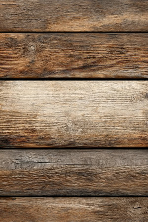 Natural Rustic Wooden Texture with Aged Boards Creating a Beautiful Countryside Charm Backdropの素材