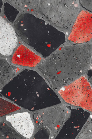 Elegant Terrazzo Flooring with Modern Stone Texture, Perfect for Contemporary Interior Design Spacesの素材