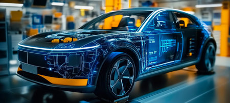 Revolutionary Electric Vehicle Technology Transforming Manufacturing with Modern User Interfacesの素材