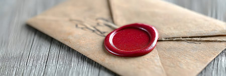 Antique Epistle Adorned with Classic Aura, Vintage Parchment Envelope, and Nostalgic Eleganceの素材