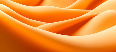 Abstract Orange Gradient Waving Shapes Texture for Decorative Background and Artistic Designsの素材