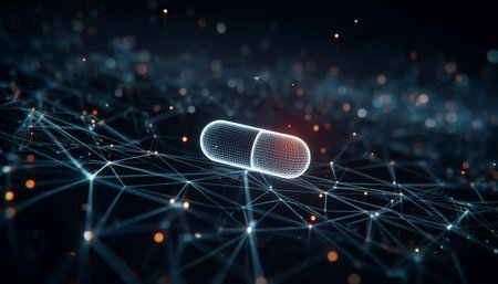 Innovative Digital Capsule Concept Showcasing Networked Healthcare and Precision Medicine Advancesの素材