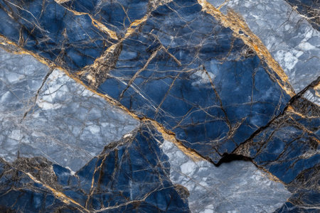 Stunning Blue Veined Marble Stone Abstract Background with Elegant Texture for High-End Designsの素材