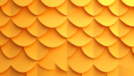 Elegant Subtle Texture Sunflower Yellow Wavy Background with Light Paper Tiles Pattern for Designsの素材
