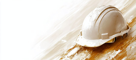 Construction Safety Gear Essential Protective Headwear and Hard Hats for Site Protection and Safetyの素材