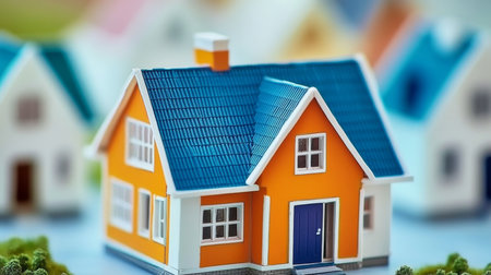 Vibrant and Cheerful Residential Architecture A Colorful Dream Home for Modern Living and Comfortの素材