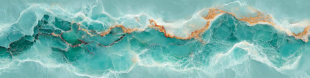 Abstract Aqua Swirls Onyx Surface with Stunning Veins and Marbling Patterns for Artful Decorationの素材