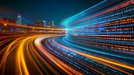 The Digital Highway A Glimpse into the Future of Urban Technology and Communication Networksの素材