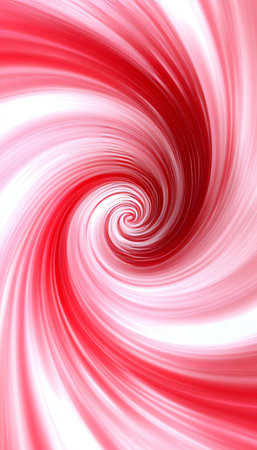 Swirling Abstract Vortex in Red, Pink, and White A Colorful, Hypnotic Motion with Depth and Textureの素材