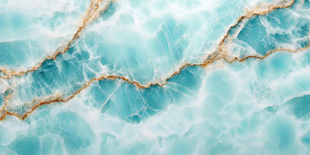 Stylish Light Aqua Onyx Marble Stone with Intricate Vein Patterns and Luxurious Aesthetic Backgroundの素材