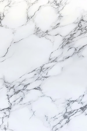 Elegant Carrara White Marble Texture Background for Luxury Interior Design and Aesthetic Decorの素材