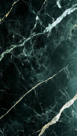 Elegant Dark Green Marble Texture with Captivating Veining Ideal for Upscale Decor and Art Projectsの素材