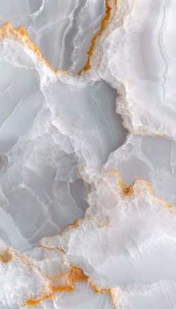 Elegant White Marble with Gentle Veins and Beautiful Stone Structure for Luxurious Interior Designの素材