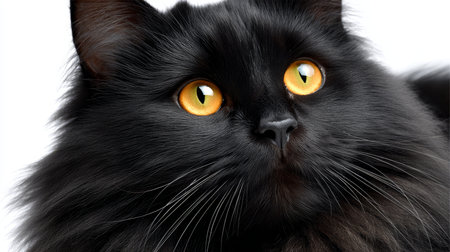 Beautiful Persian Cat Radiating Affection and Natural Charm in a Serene, Calm Background Portraitの素材