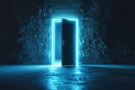 Futuristic Portal A Mystical Gateway for Dream Travel and Digital Transformation in Businessの素材