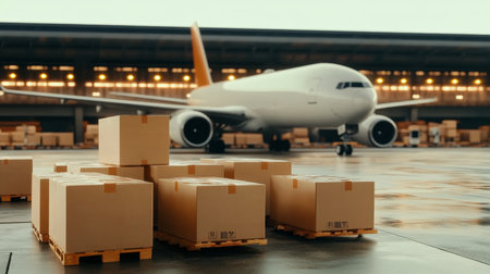 International Freight Transportation and Air Delivery Services for Global Trade Solutionsの素材
