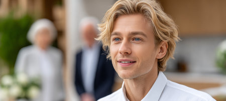 Investor Relations Meeting with Enthusiastic Technology Founder Confident About Future Success Storyの素材