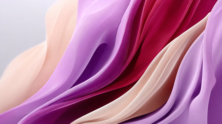 Elegant Layered Textures Flowing Gracefully Evoking Calming Softness in Beautiful Gradient Tonesの素材