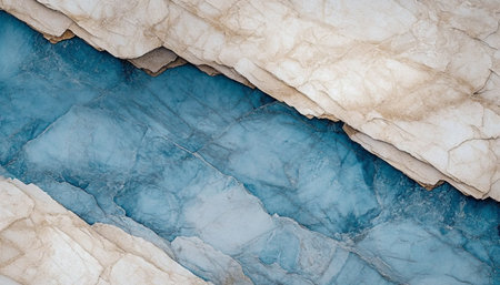 Captivating Close-Up of Stunning Agate Stone Formation with Elegant Veined Rock Texture Detailsの素材