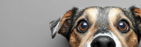 Mesmerizing Close-Up of a Dog s Beautiful Eyes, Capturing Its Soulful Expression and Charmの素材