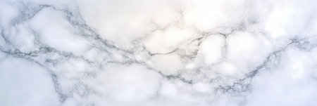 Elegant Luxury White Marble Stone Texture with Gray Veins for Creative Background in Interior Designの素材