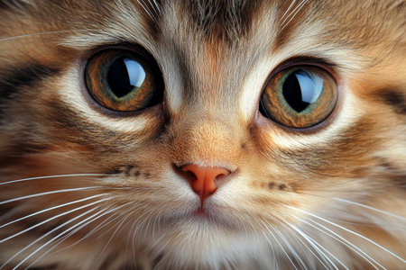 Captivating Portrait of a Charming Ragamuffin with Striking Brown Eyes and Intriguing Expressionの素材