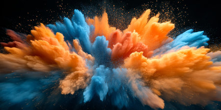 Electric Hues Symphony A Captivating Display of Vibrant Colors and Dynamic Light in Perfect Harmonyの素材