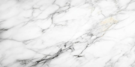 Elegant White Marble Surface with Grey Veins, Natural Stone Texture Ideal for Modern Interior Designの素材