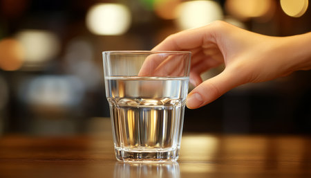 Elegant Refreshment with Sparkling Drink and Aromatic Relaxation in a Cozy Rustic Indoor Settingの素材