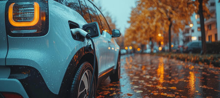 The Electric Vehicle Charging Process Embracing Sustainable Energy and Technological Innovationの素材