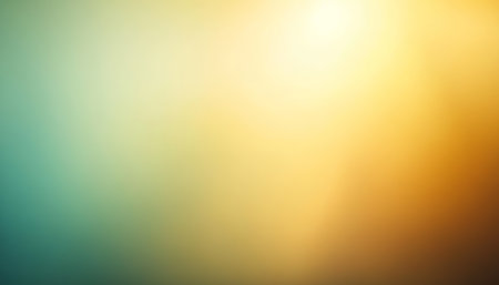 Soft Ambient Light Gradient from Pastel Green to Gentle Yellow for a Serene Spring Atmosphere.の素材