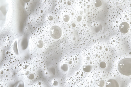 Abstract Soap Foam Surface Texture for Backdrops with Bubbles and Beauty Care Ingredients Displayの素材