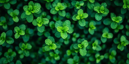 Lush Botanical Textures Background with Organic Details Showcasing Nature s Vibrant Greeneryの素材