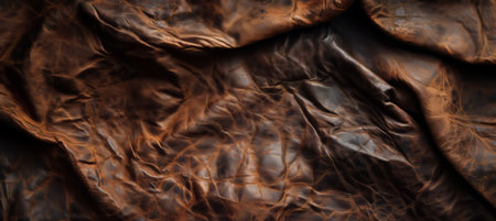 Rustic Crinkled Leather Surface with Vintage Texture and Abstract Grunge Pattern Design Effectsの素材