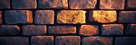 Closeup of Detailed Rough Gray Stone Wall Texture with Neutral Colored Brickwork and Patternsの素材